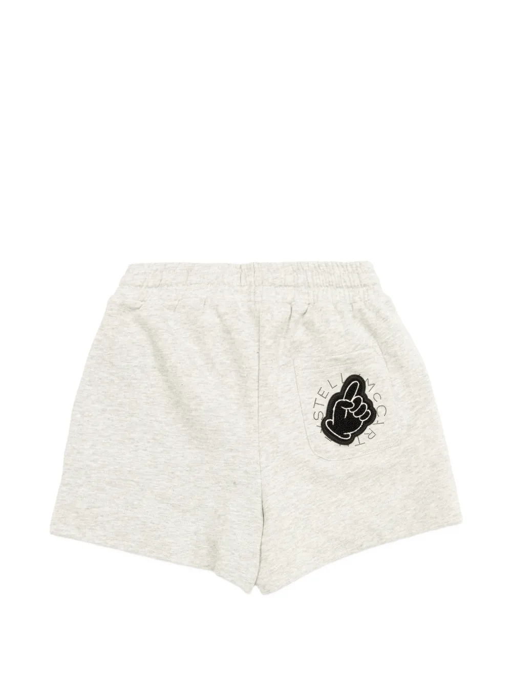 Stella McCartney Kids logopatch casual shorts Grijs