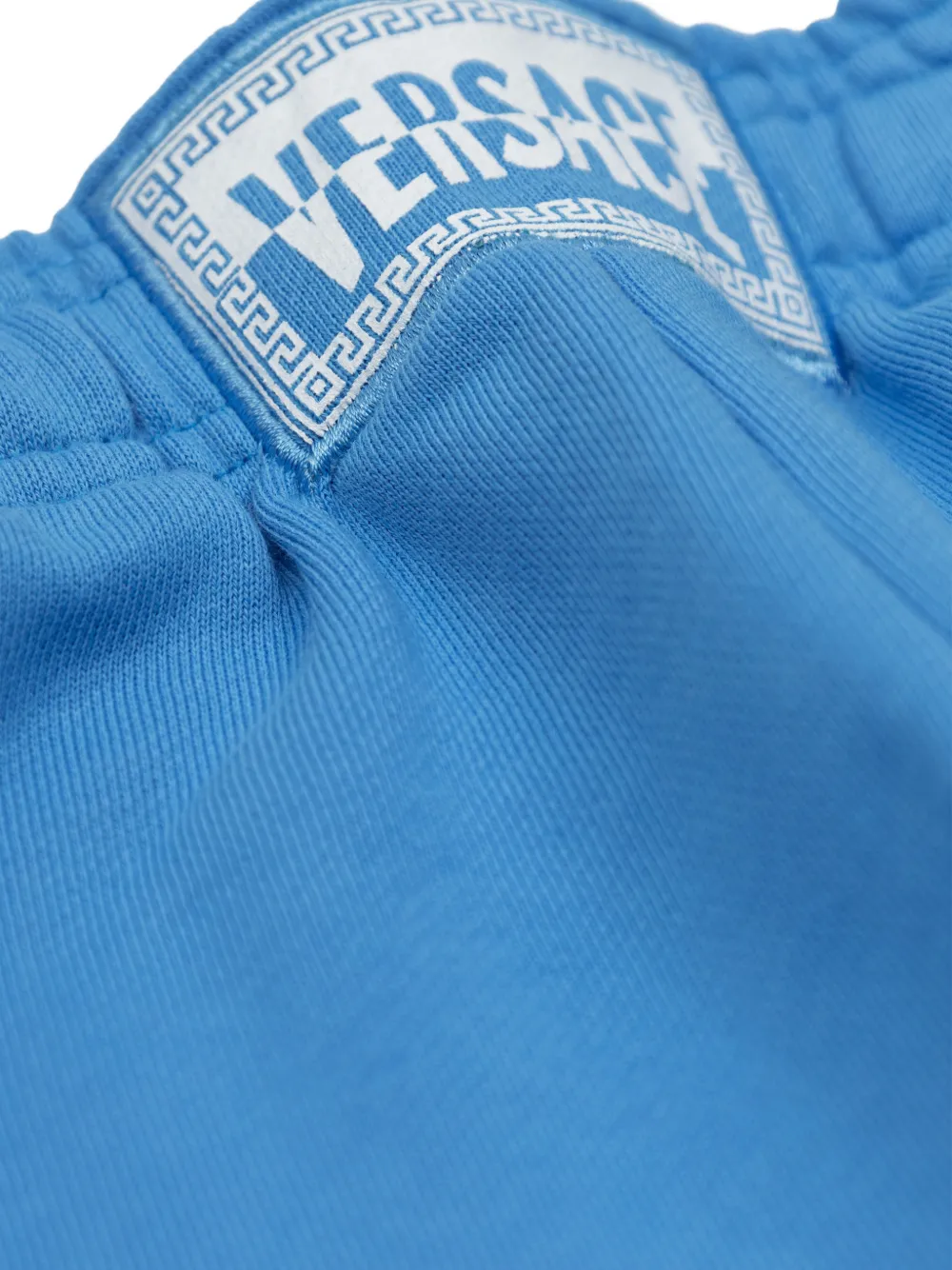 Versace Kids Trainingsbroek met logodetail Blauw