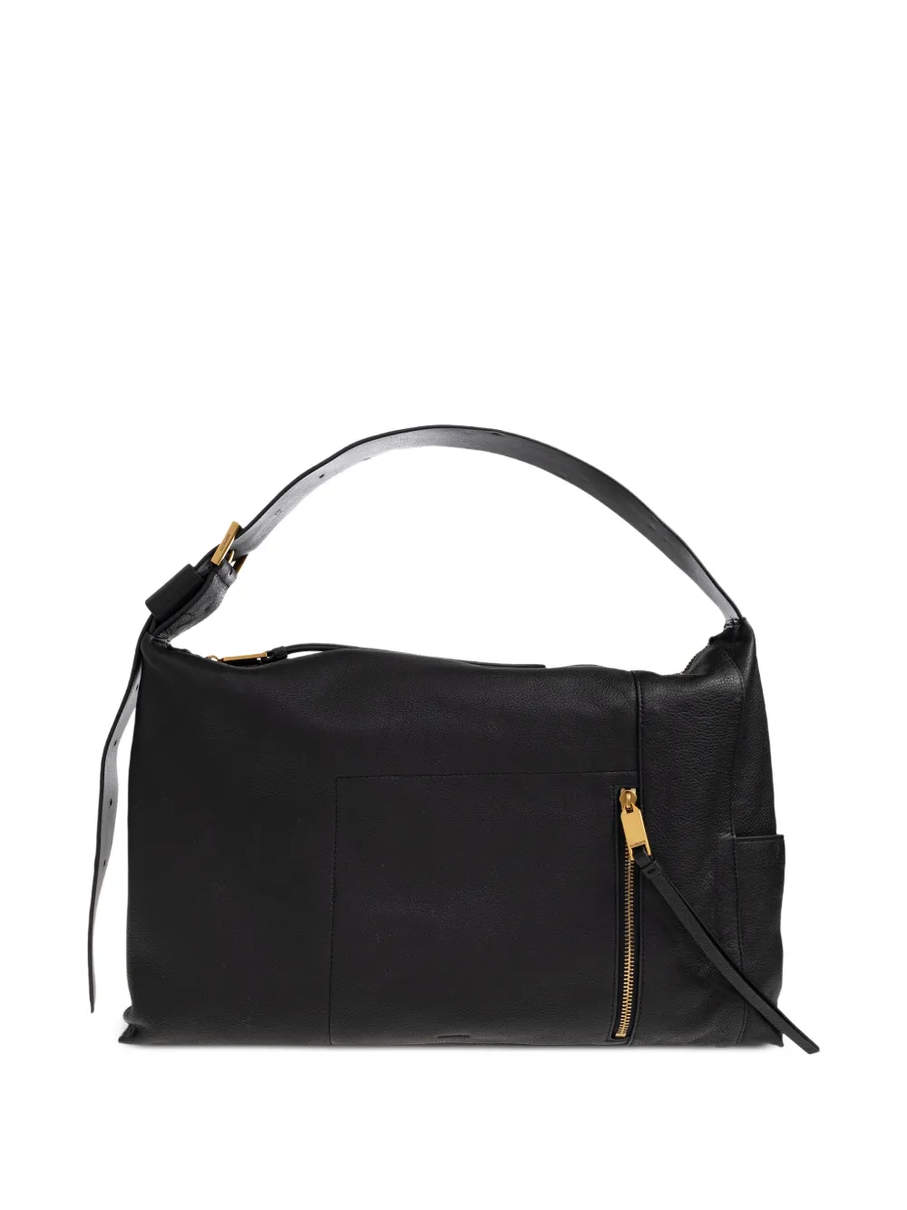AllSaints Borsa a spalla in pelle con zip - Nero
