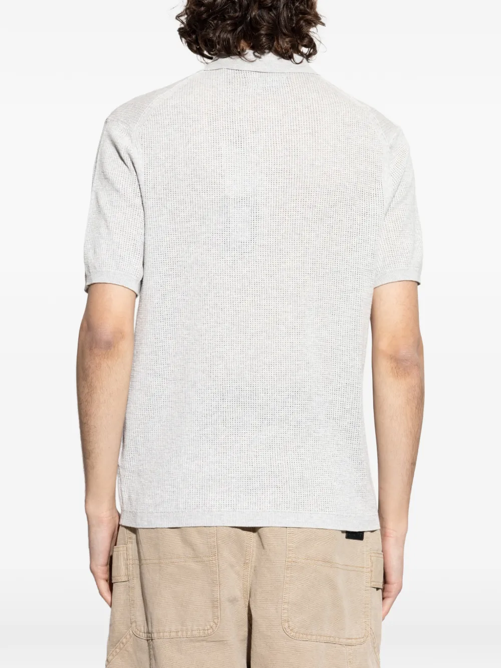 AllSaints Poloshirt met korte mouwen Grijs