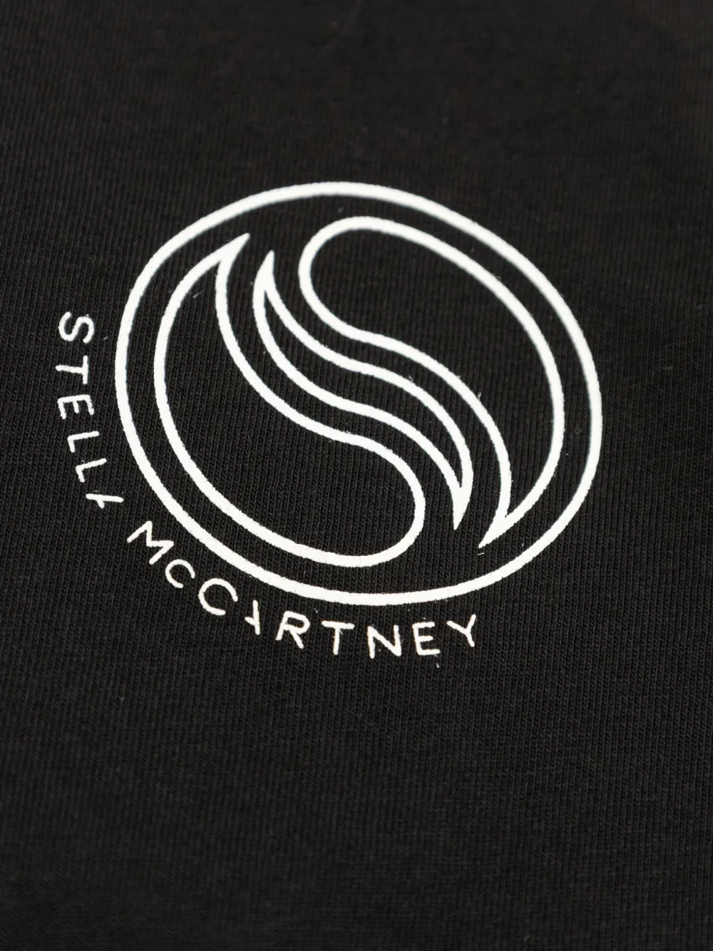 Stella McCartney Kids T-shirt met logo Zwart