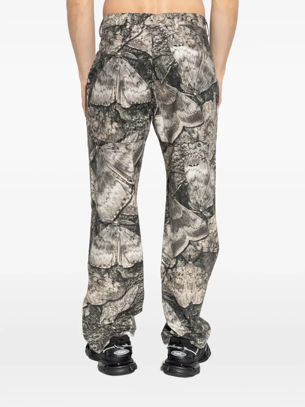 ROA Broek met print Beige