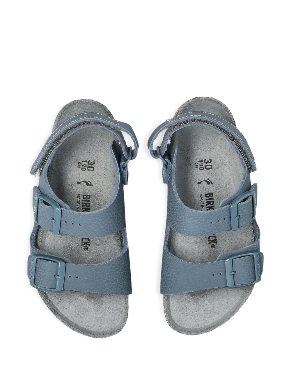 Birkenstock Kids Milano buckle sandals Blauw