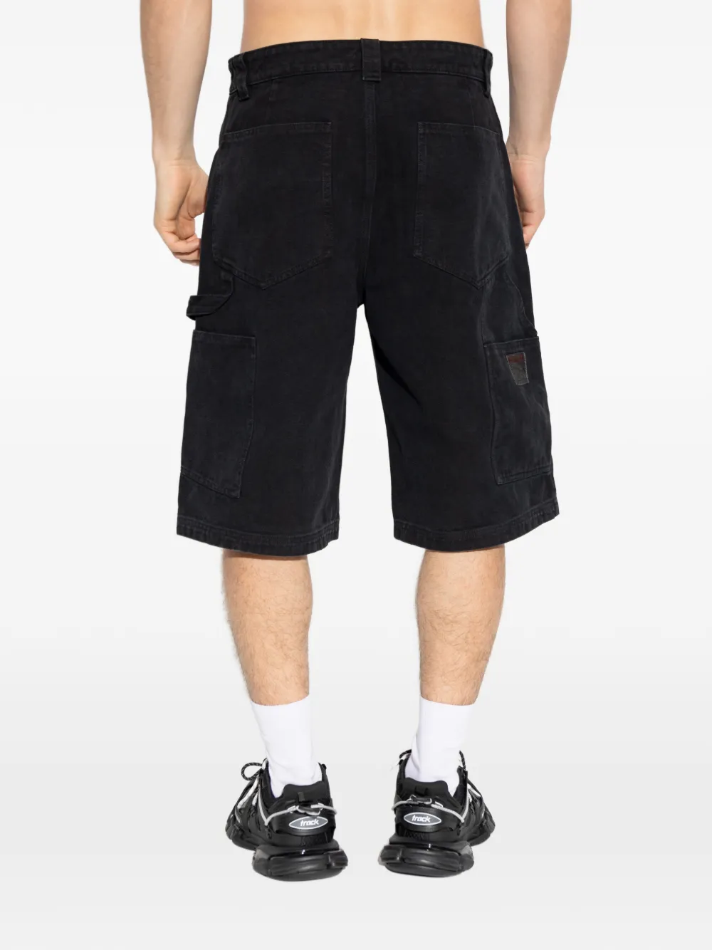 ROA Shorts met knoopsluiting Zwart