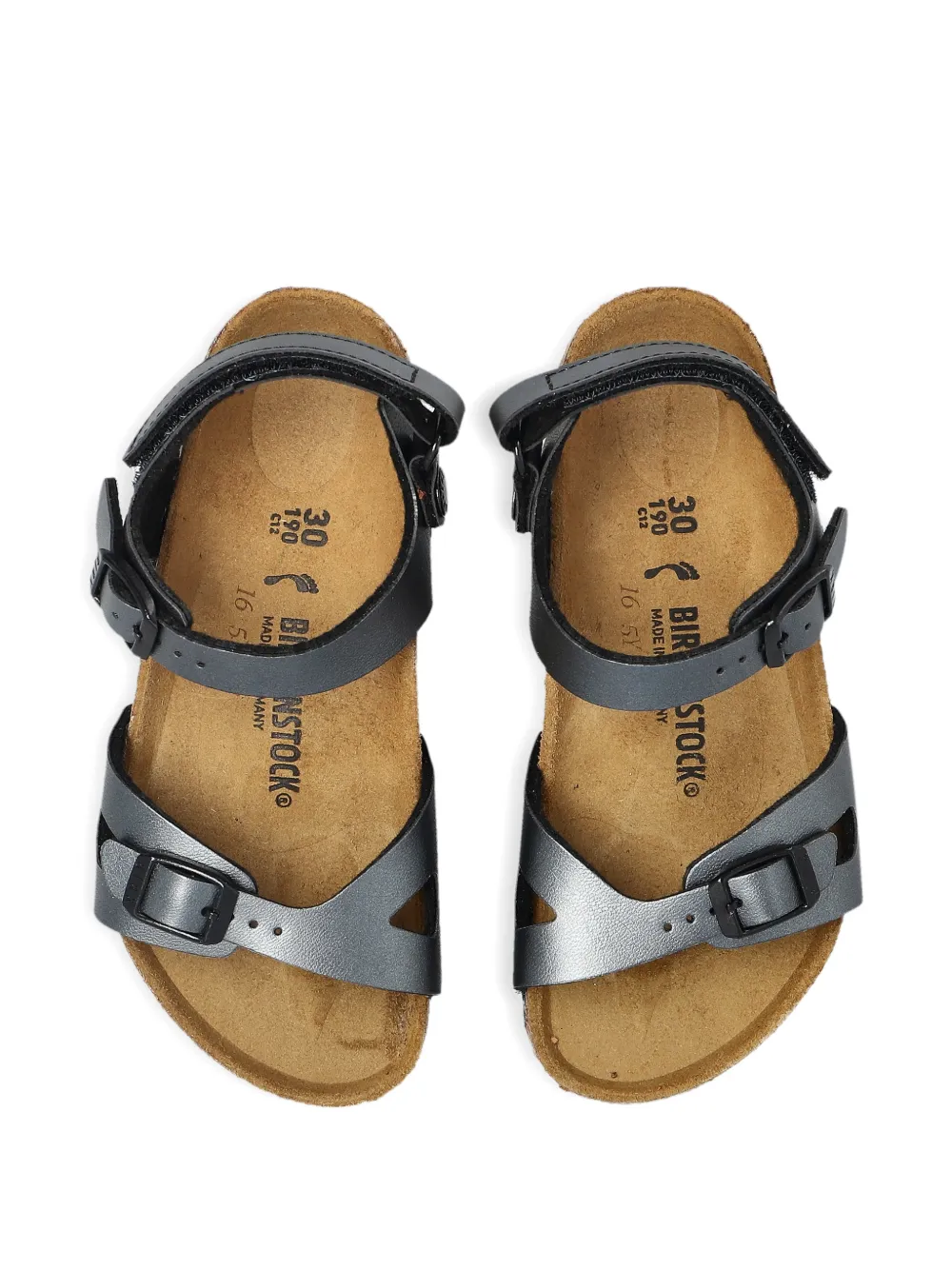 Birkenstock Kids Rio buckle sandals Zwart