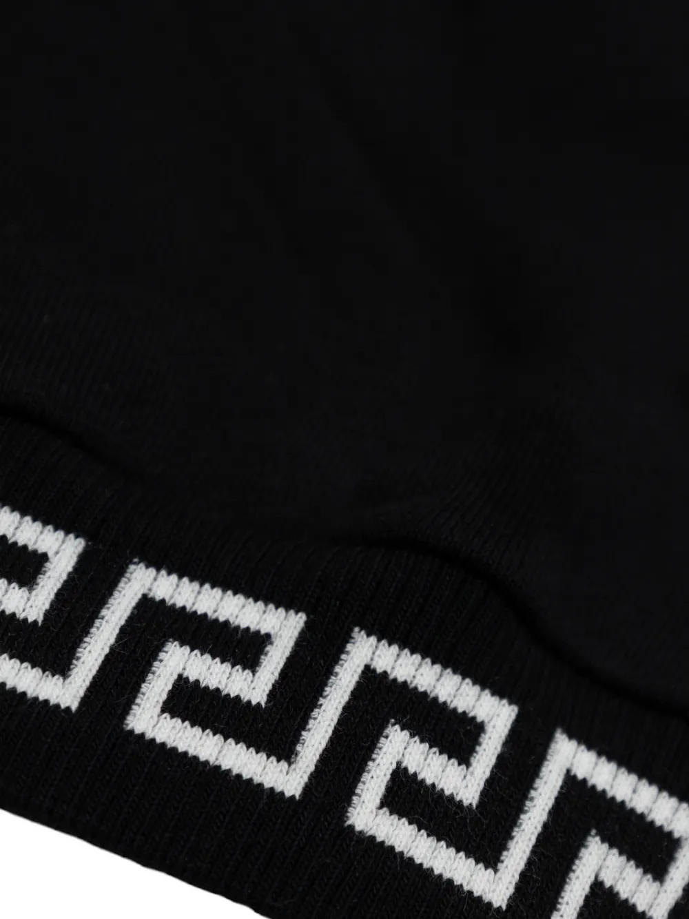 Versace Kids Embroidered Hoodie - Black 