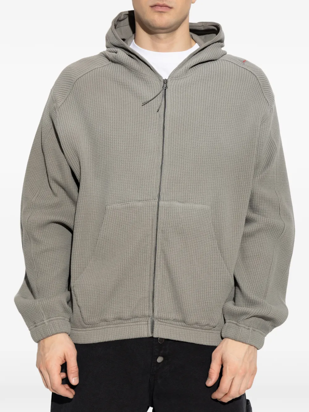  Roa Hooded Zip-up Sweatshirt - Grey 