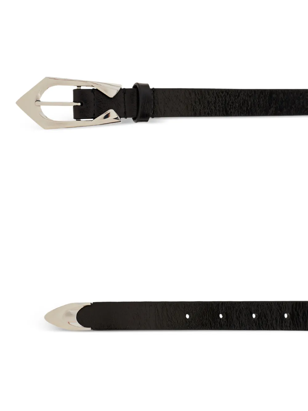  Iro Buckle-fastening Leather Belt - Black 