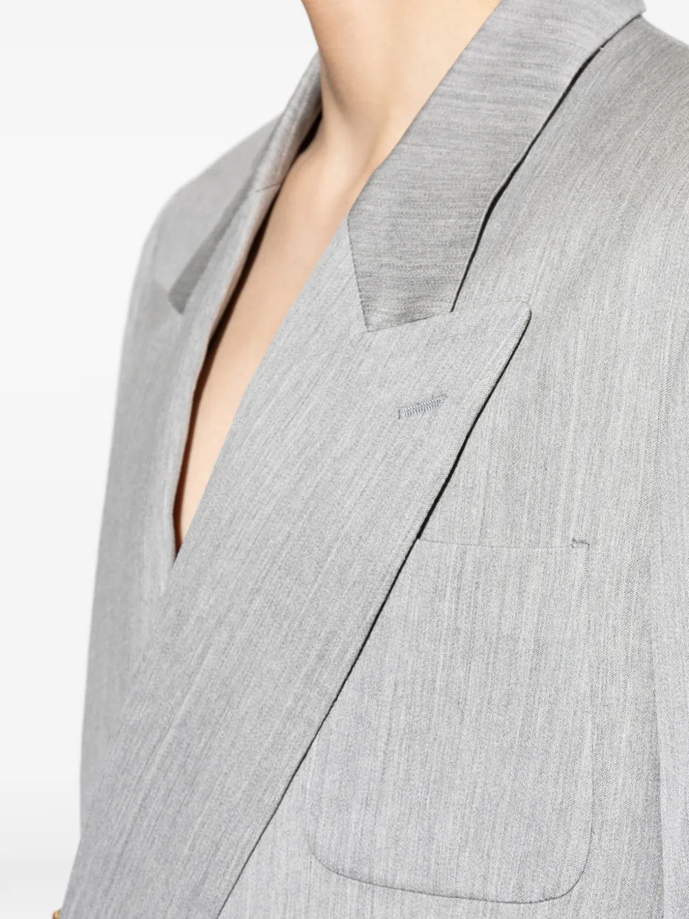 AMIRI Blazer met dubbele rij knopen Grijs