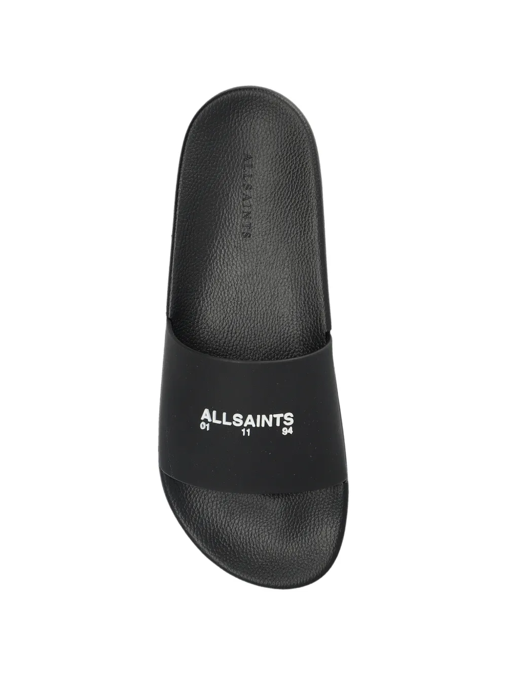 AllSaints Underground slippers met logodetail Zwart