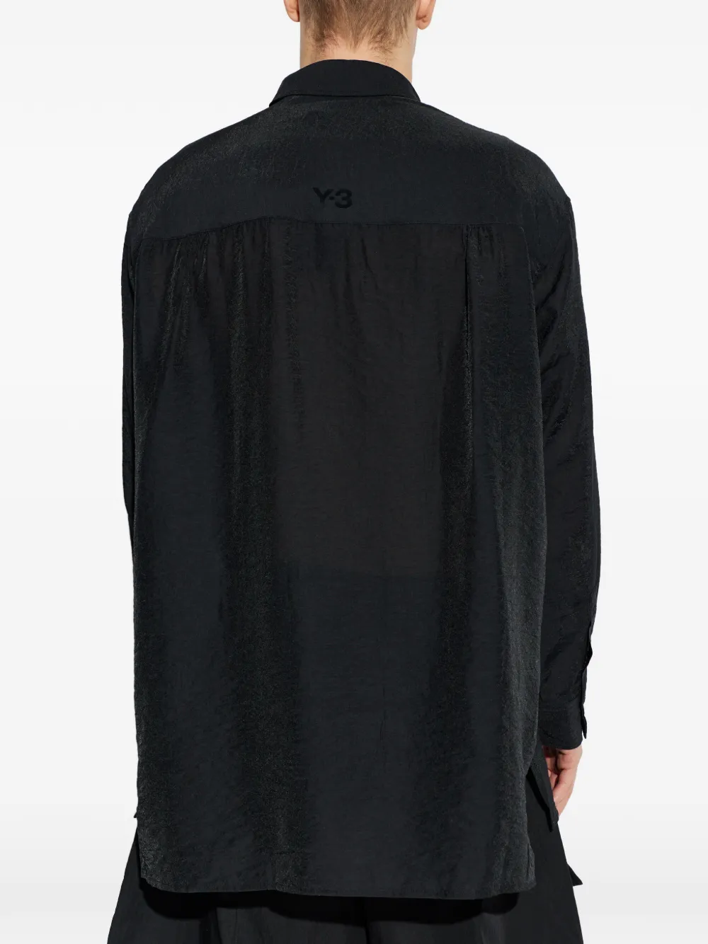 Y-3 Overhemd met klepzak Zwart