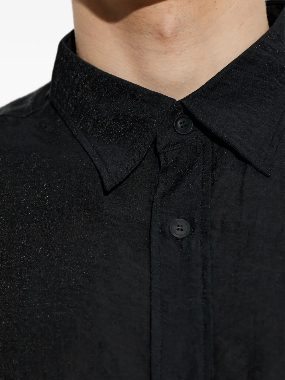 Y-3 Overhemd met klepzak Zwart