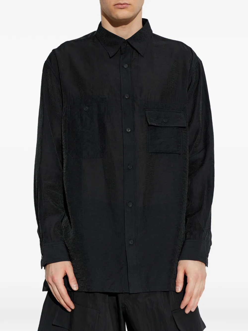  Y-3 Flap-pocket Shirt - Black 