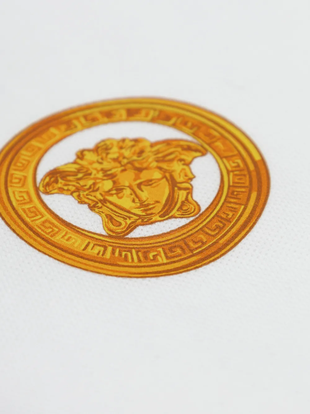 Versace Kids Poloshirt met print Wit