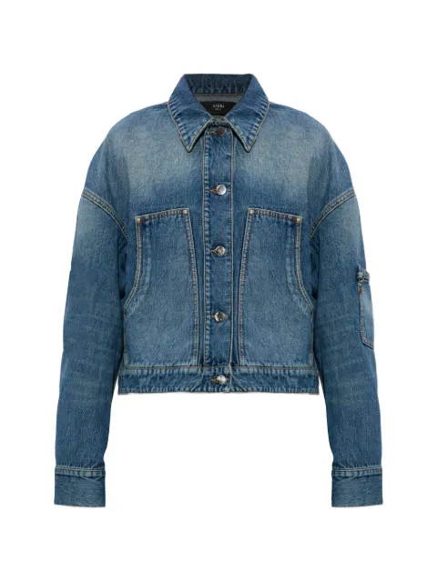 AMIRI logo-charm denim jacket