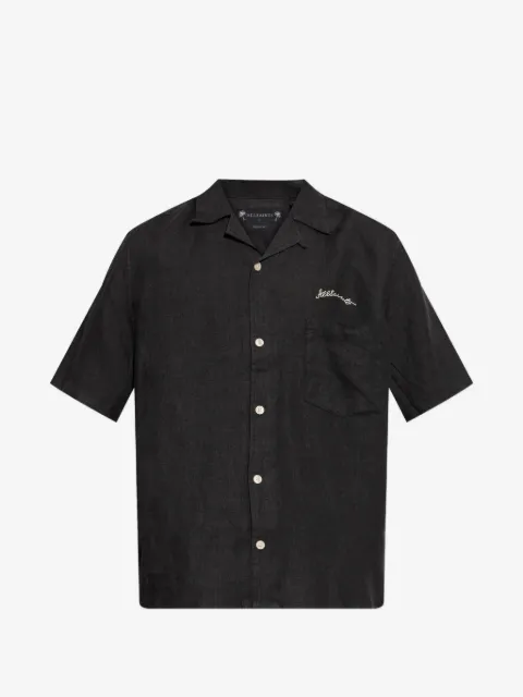 AllSaints Wilder logo-embroidery short-sleeve shirt