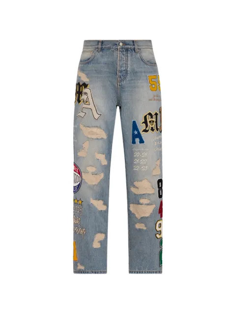 AMIRI varsity patch baggy jeans