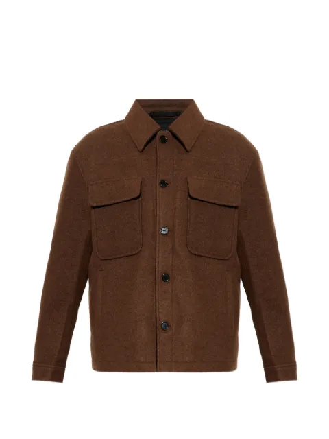 AllSaints buttoned pocketed shirt jacket