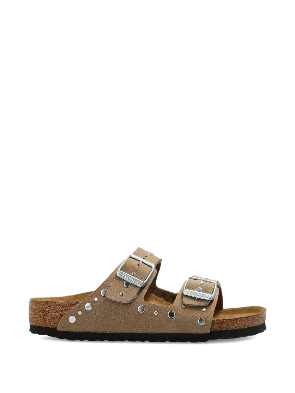 Birkenstock Kids Arizona buckle embellished sandals Beige