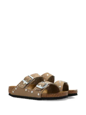 Birkenstock Kids Arizona buckle embellished sandals