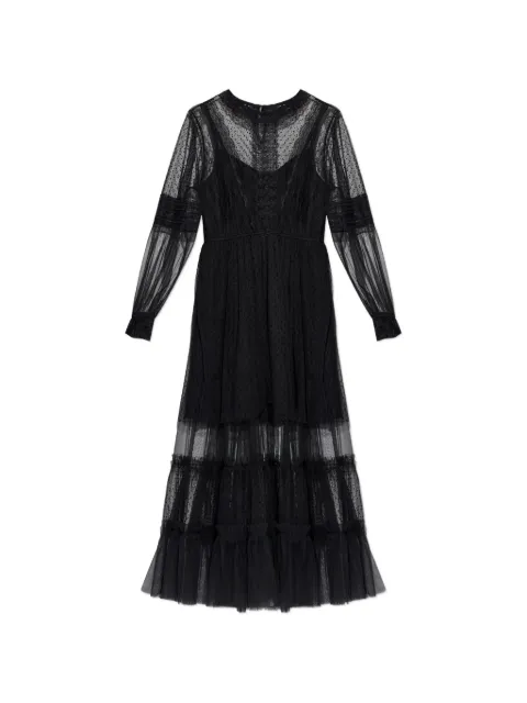 AllSaints Nita ruffled midi dress