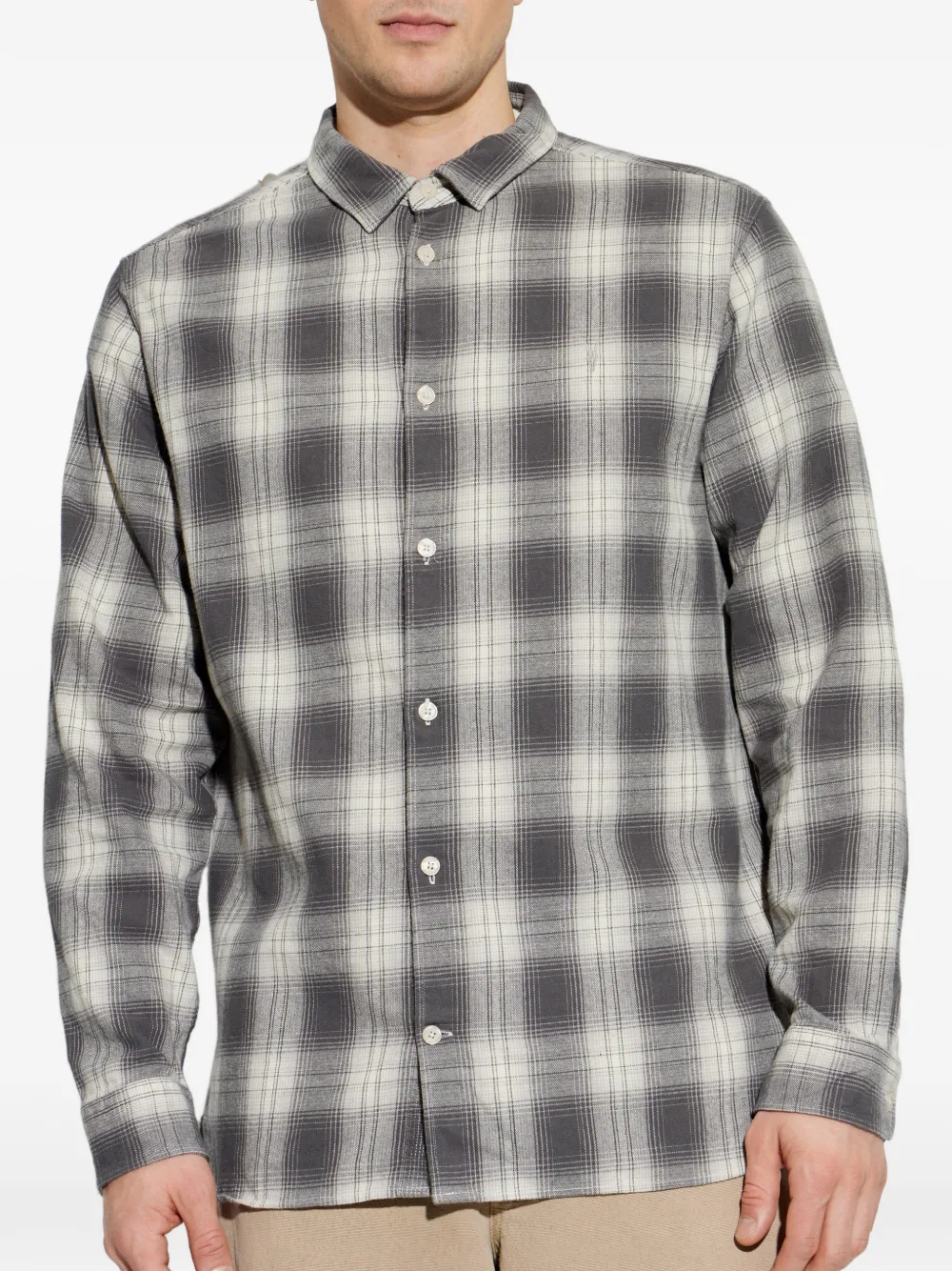  Allsaints Plaid Shirt - Grey 