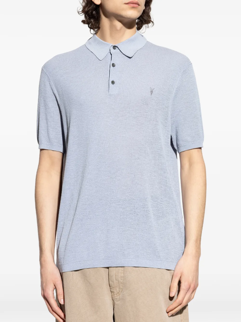  Allsaints Polo Con Botones - Azul 