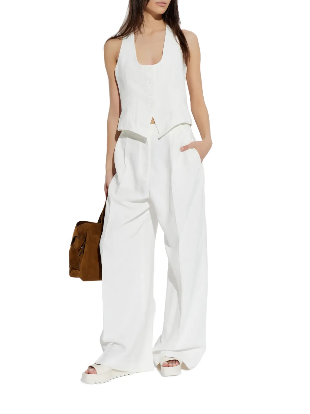  Iro Pleated Trousers - White 