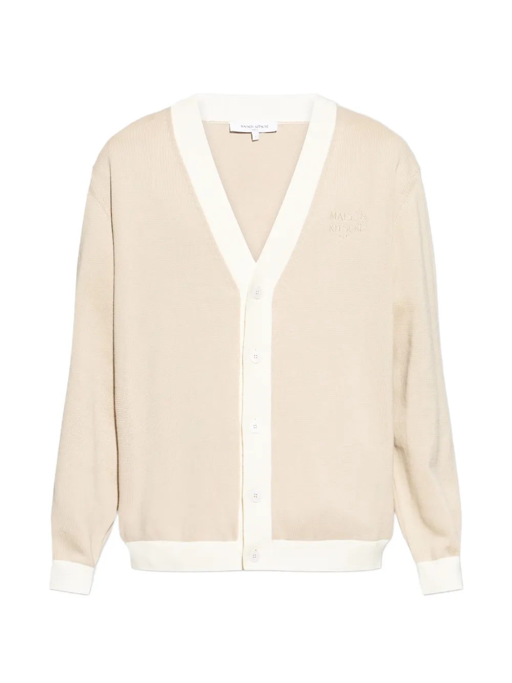Maison Kitsuné V-neck buttoned cardigan - Toni neutri