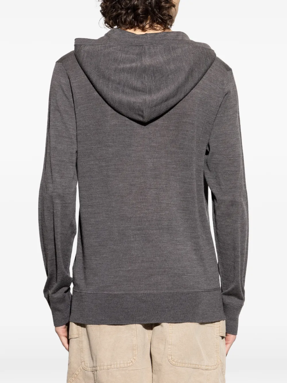 AllSaints Hoodie met rits Grijs
