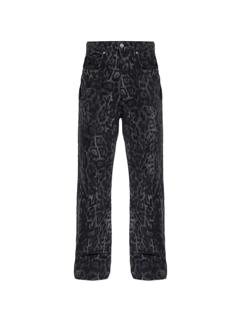 AllSaints Jeans Blake con stampa animalier - Nero
