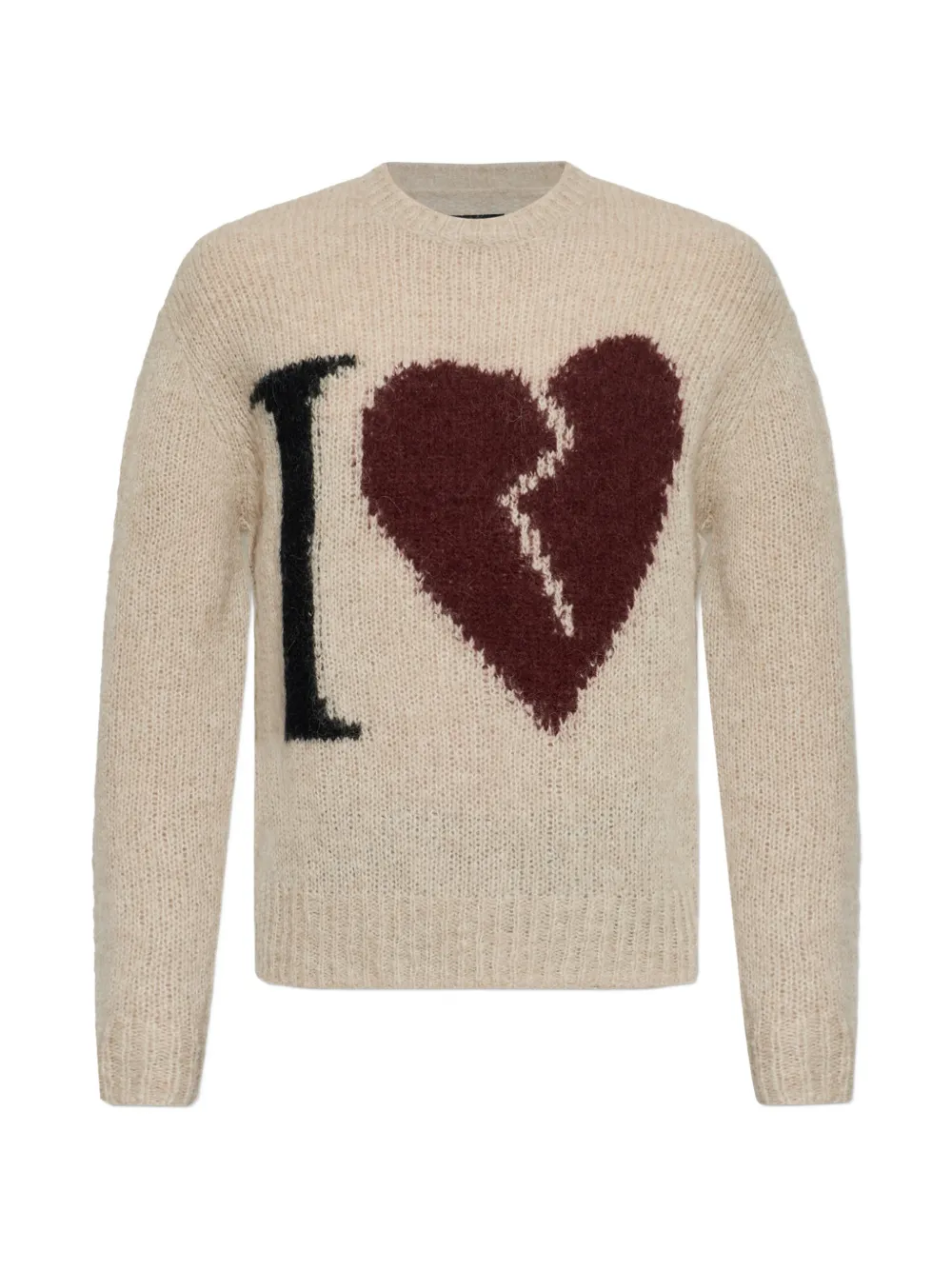 AllSaints Maglione con cuore spezzato - Toni neutri