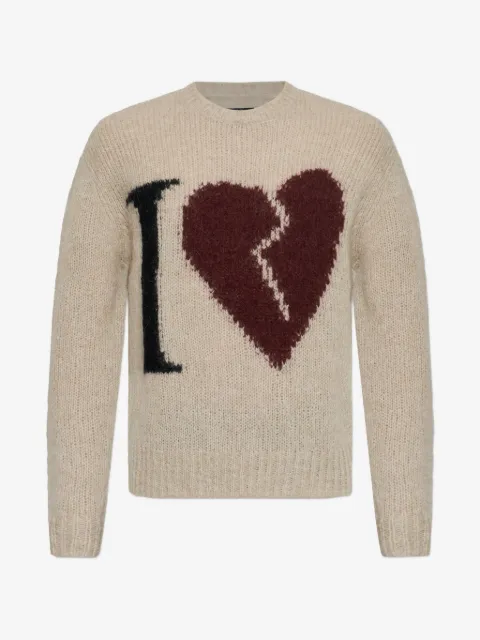 AllSaints pull à motif cœur brisé