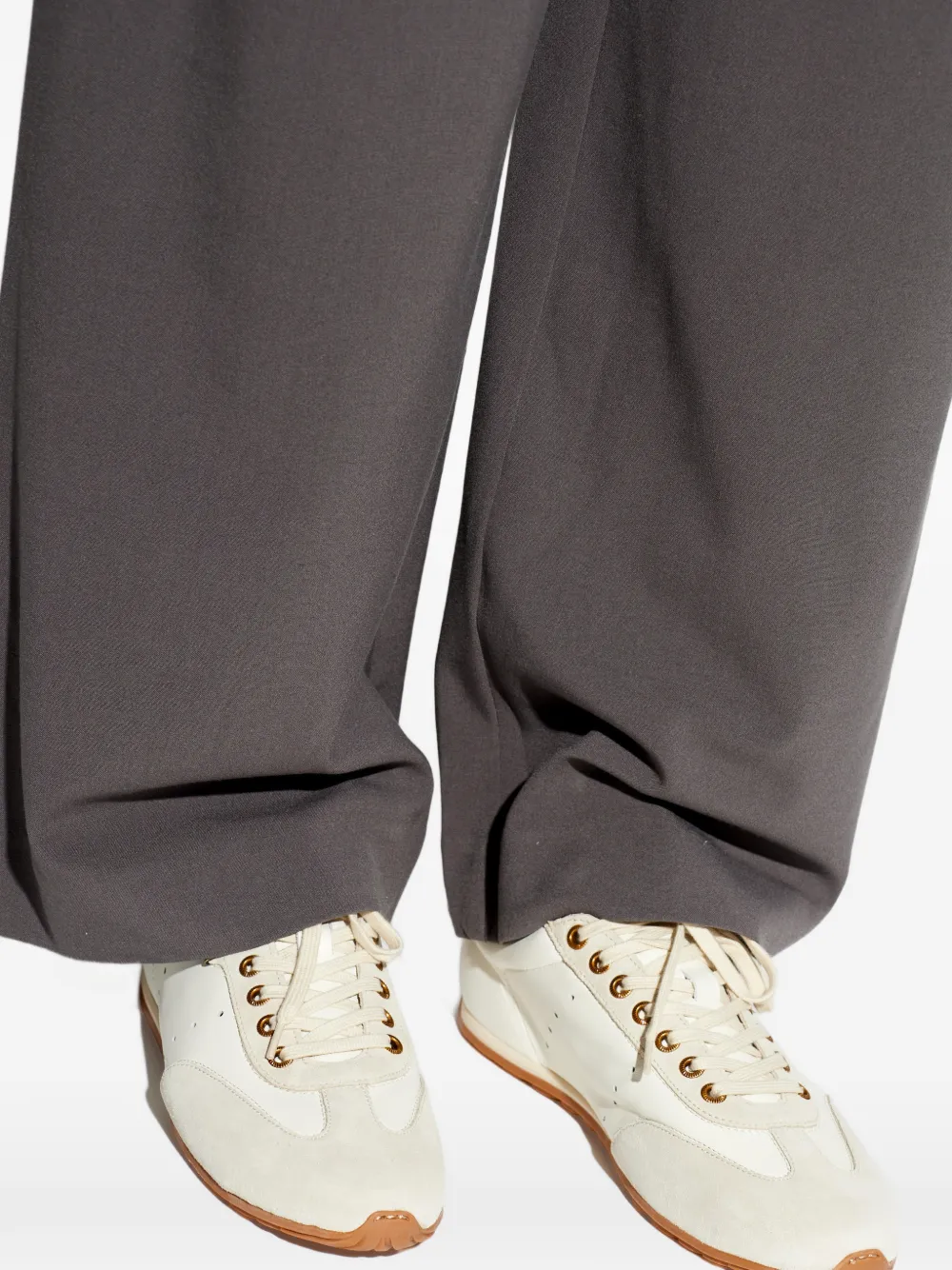 AllSaints Liam sneakers met suède vlak Beige