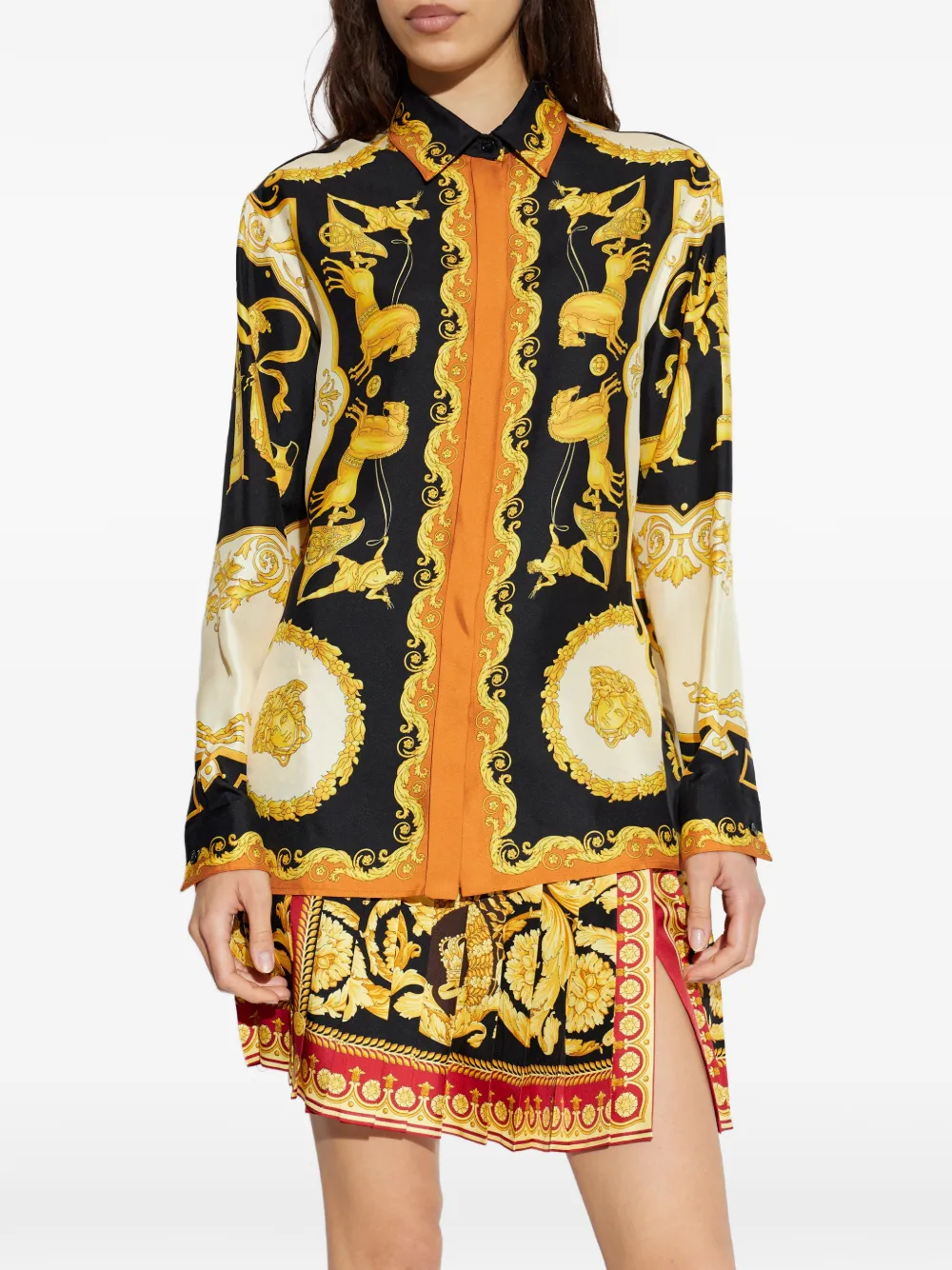  Versace Printed Shirt - Black 