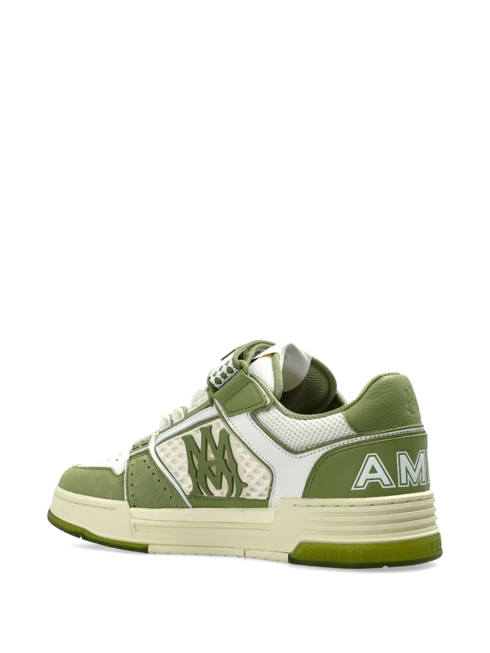 AMIRI logo-appliqué perforated-detail sneakers Groen