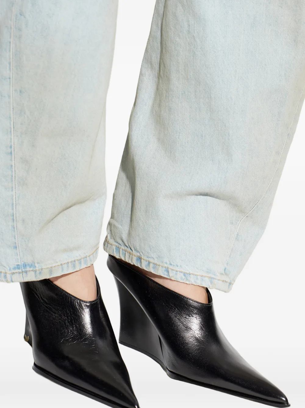 IRO Muiltjes met puntige neus Zwart