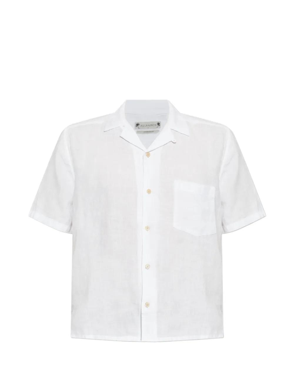 AllSaints Camicia ricamata a maniche corte - Bianco