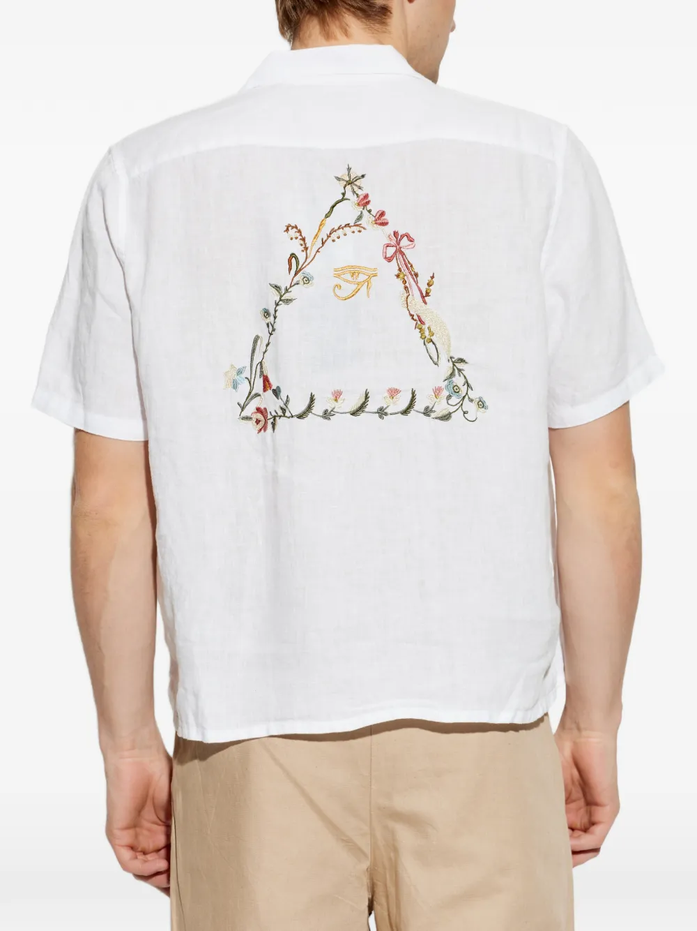 AllSaints Overhemd met borduurwerk Wit