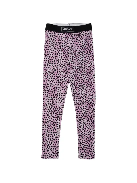 Versace Kids leggins con pretina elástica
