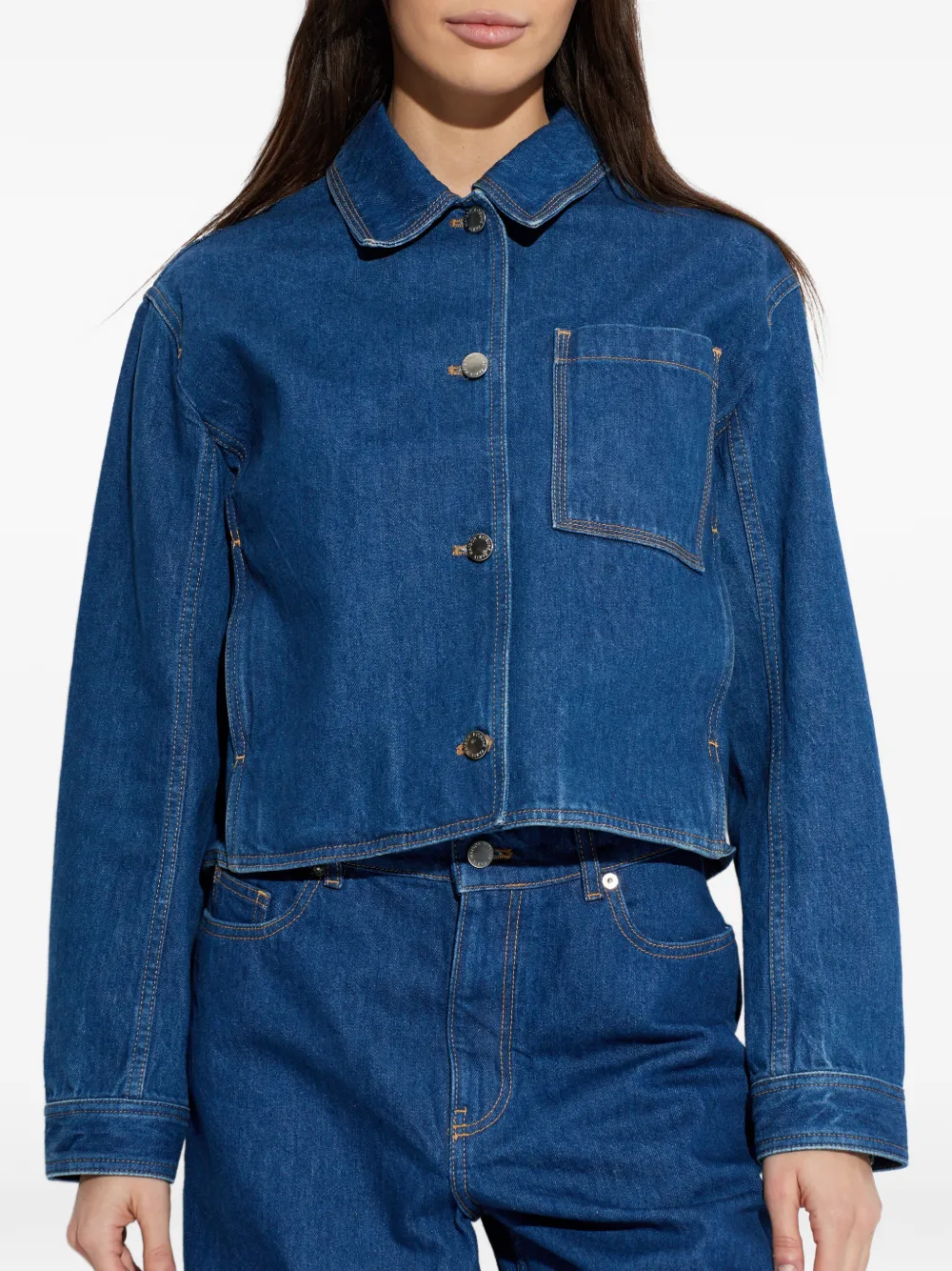 Maison Kitsuné Buttoned Jacket - Blue 