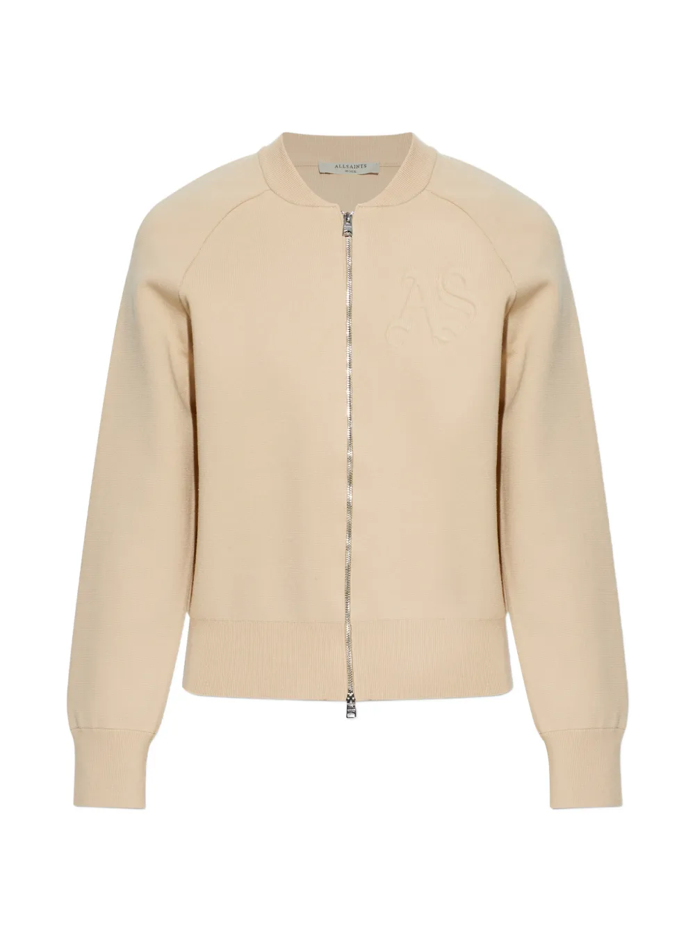 AllSaints Sonny Sweatshirt mit Reißverschluss - Nude