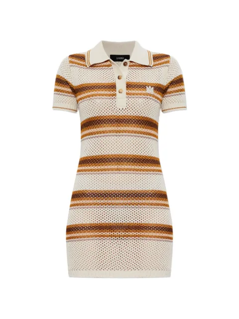 AMIRI robe courte en maille à rayures