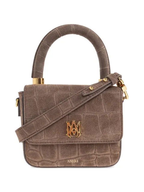 AMIRI croc-effect logo-plaque mini bag