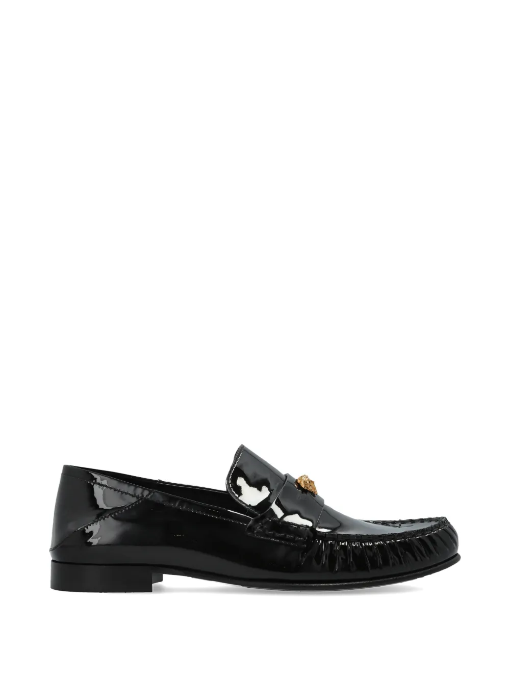 Versace medusa-detail loafers - Nero