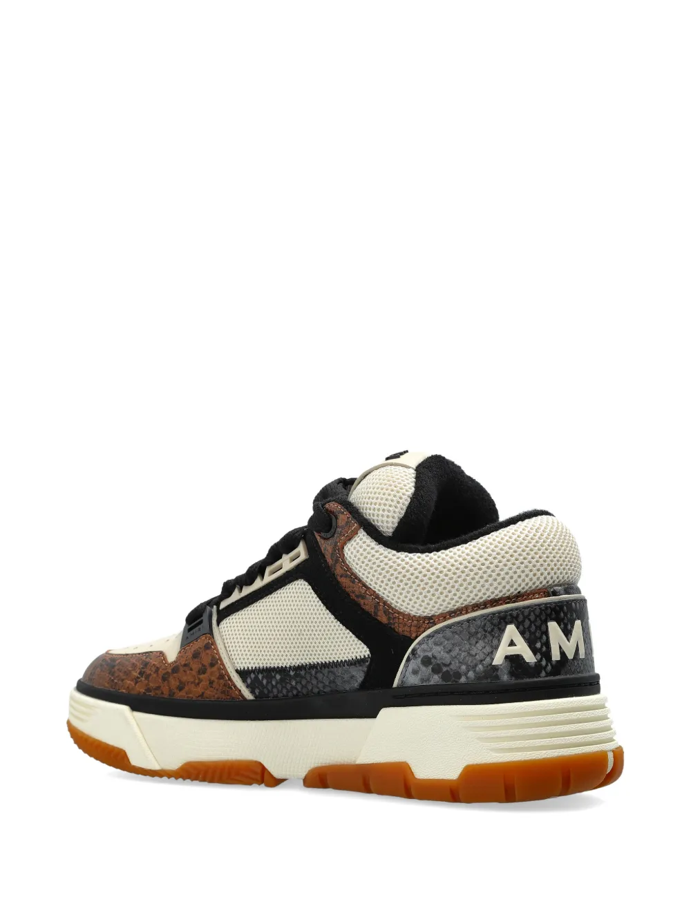 AMIRI snakeskin logo sneakers Beige