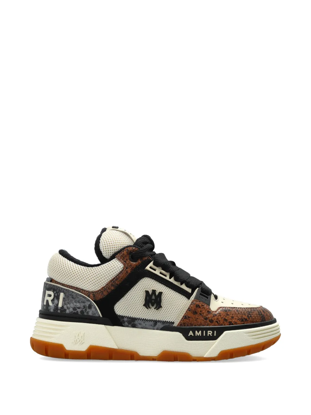 AMIRI snakeskin logo sneakers - Toni neutri