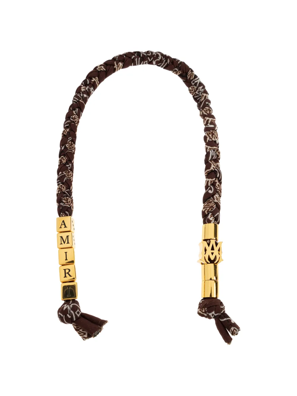AMIRI dice beaded keyring - Marrone