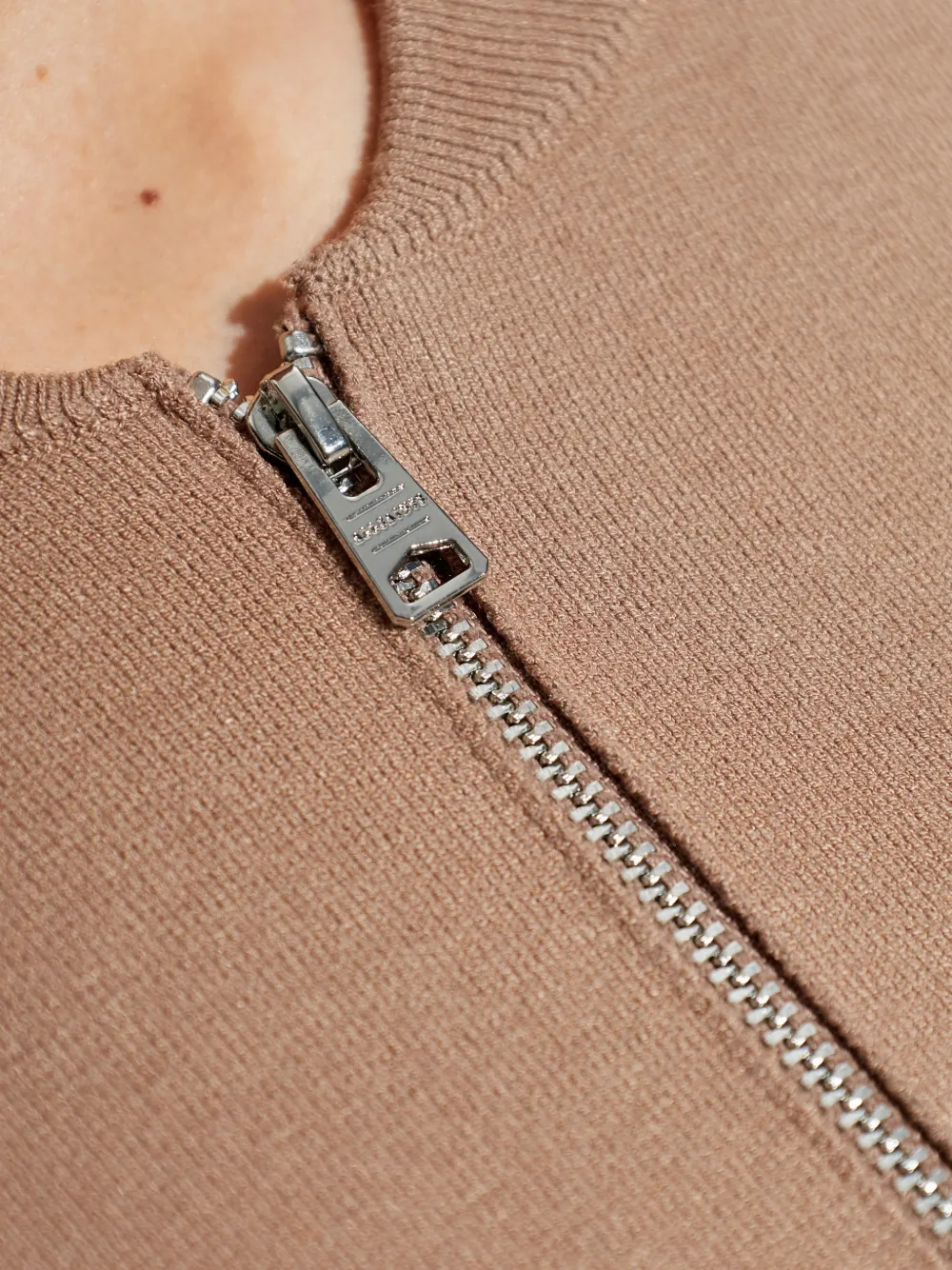 AllSaints Sonny vest met rits Bruin