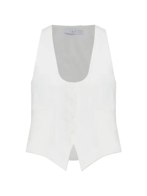 IRO buttoned halter-neck vest